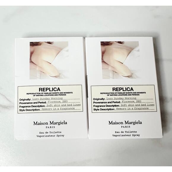 Maison Margiela Replica Lazy Sunday Morning Eau de Toilette Sample Lot 1.2ml NIB - Picture 1 of 2